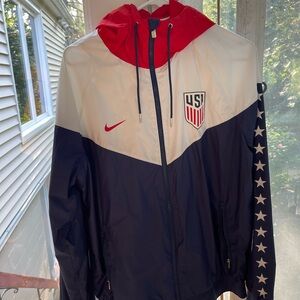 Nike Red Windbreaker Jacket